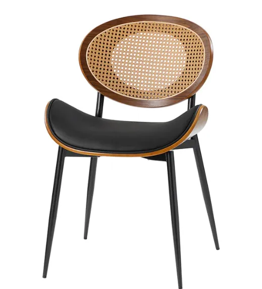 Flora Curved Wood Backrest Dining Chair